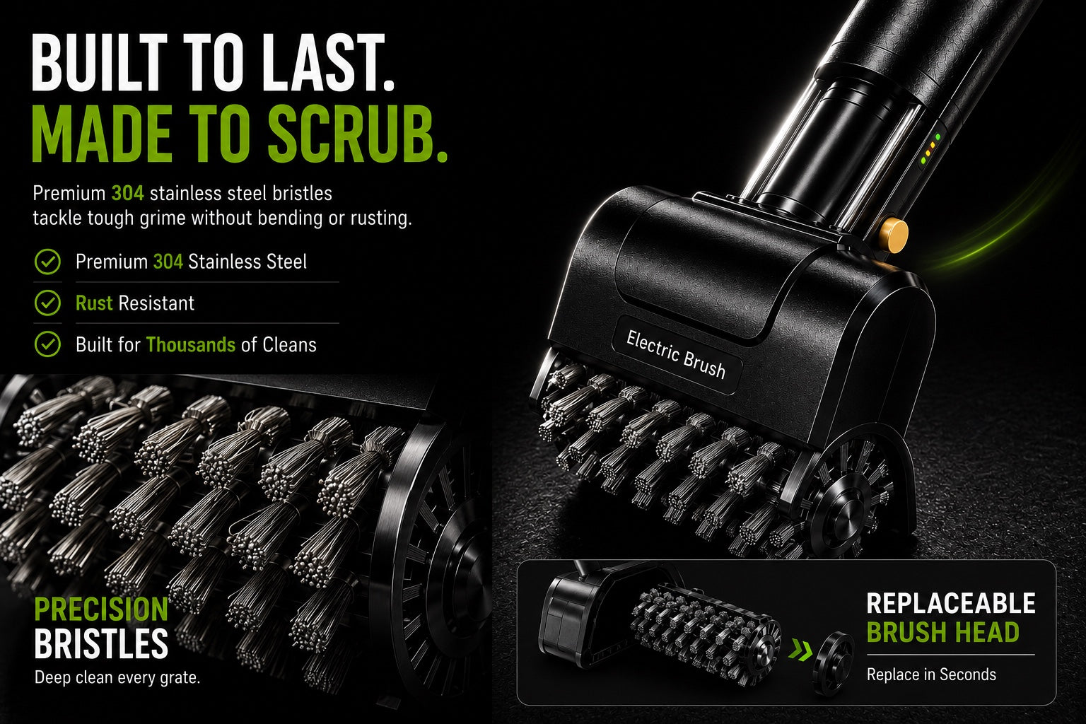 Cordless Electric Grill Brush