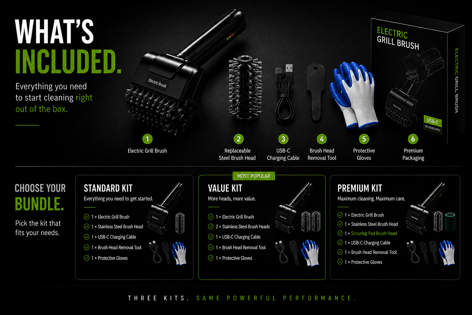 Cordless Electric Grill Brush