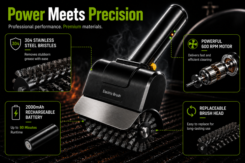 Cordless Electric Grill Brush