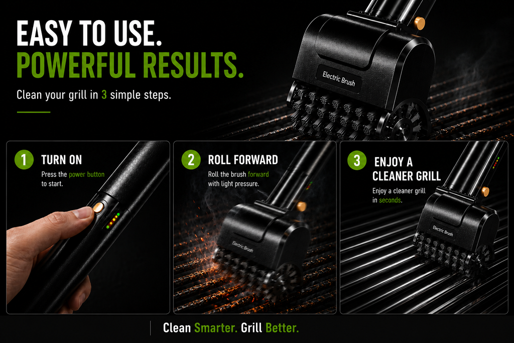 Cordless Electric Grill Brush