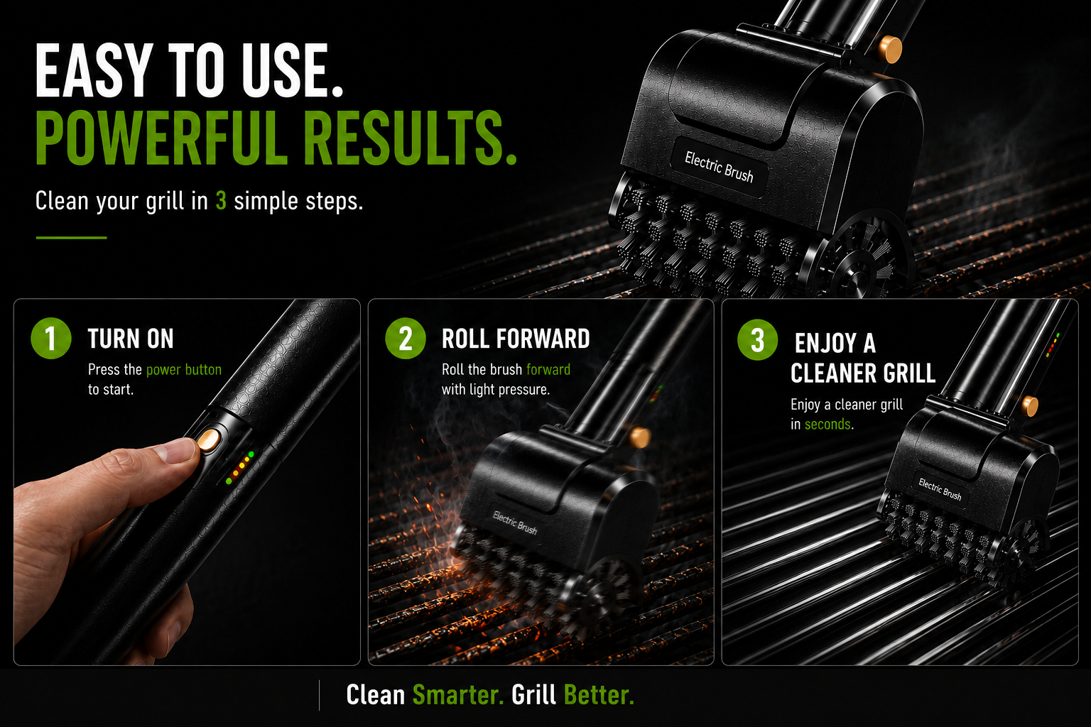 Cordless Electric Grill Brush