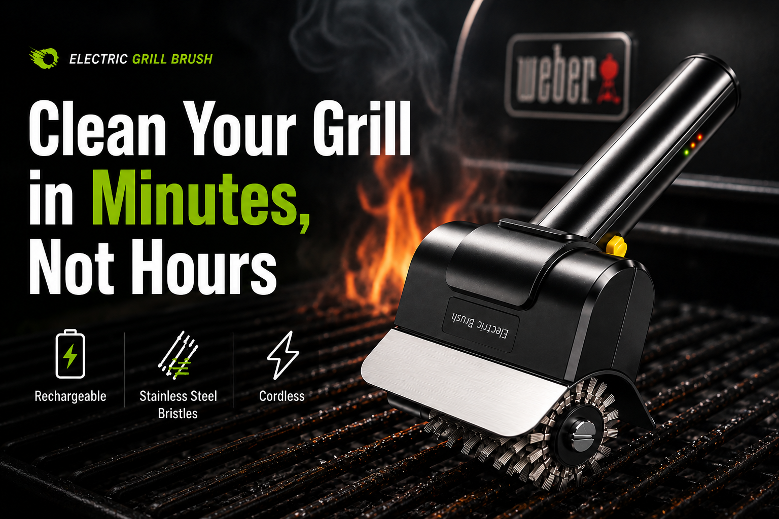 Cordless Electric Grill Brush