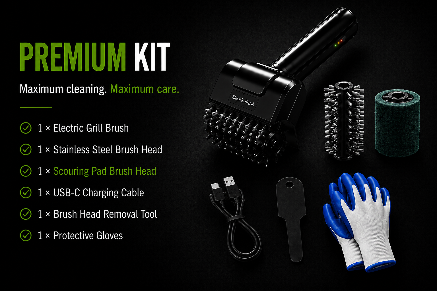 Cordless Electric Grill Brush